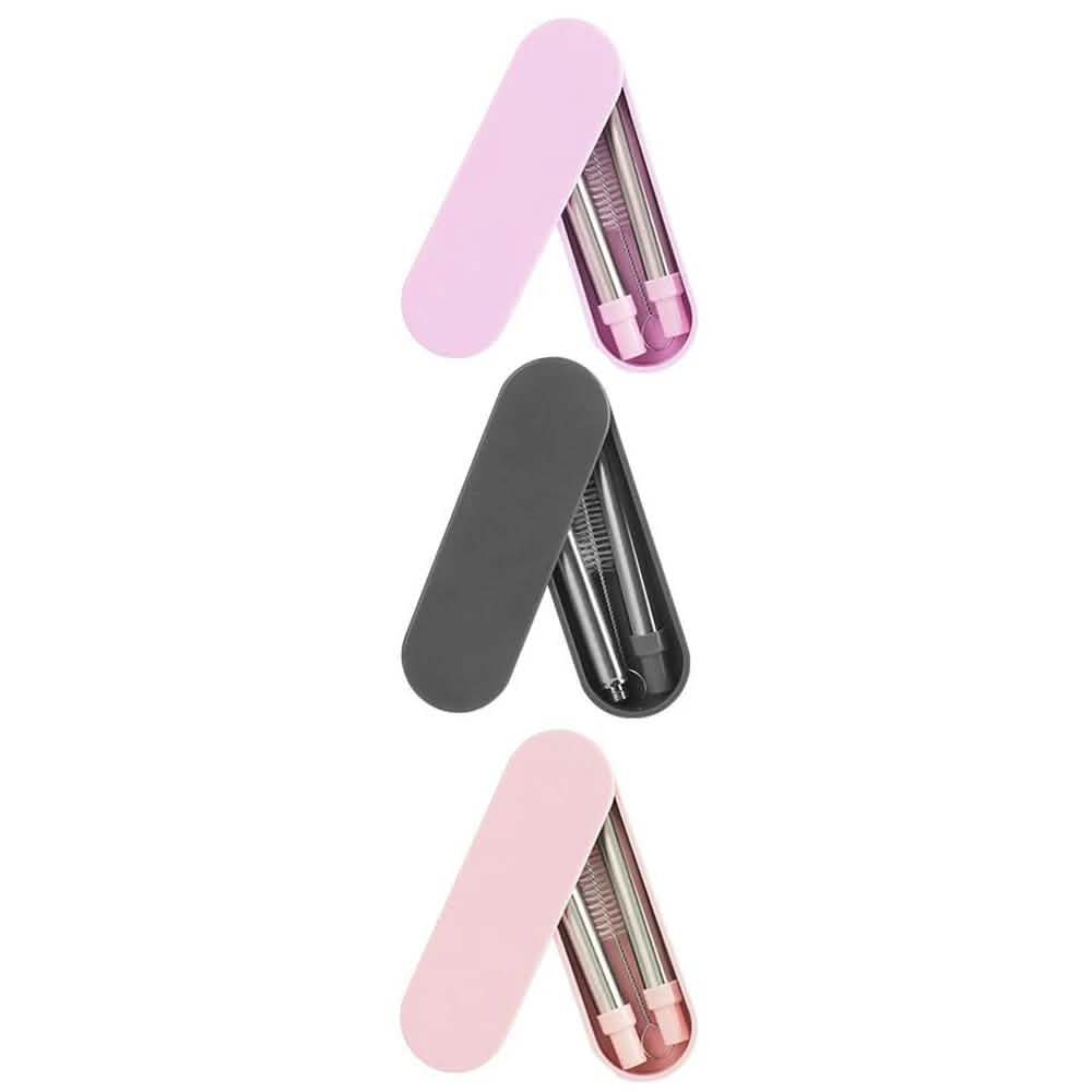Paille télescopique réutilisable et pliable