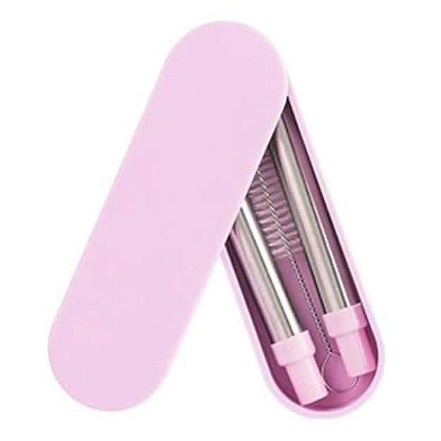 Paille télescopique réutilisable et pliable