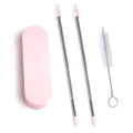 Paille télescopique réutilisable et pliable