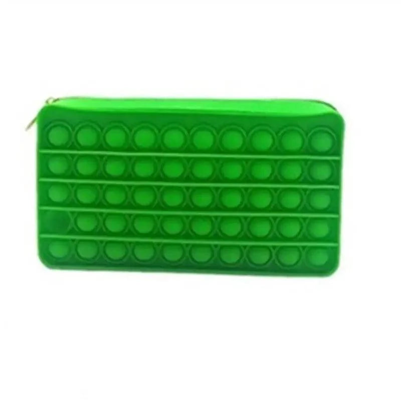 Trousse Souple Anti-Stress Pop It Colorée pour Étudiants, Étui Scolaire aux Couleurs de l'Arc-en-Ciel