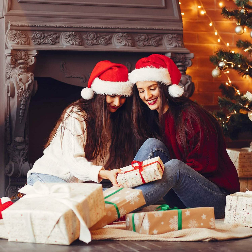 Bonnets de Noël confortables, fourrure classique ultra épaisse