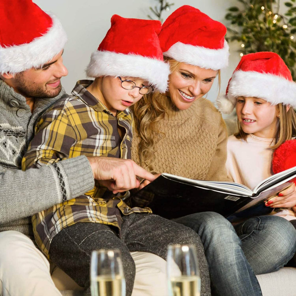 Bonnets de Noël confortables, fourrure classique ultra épaisse