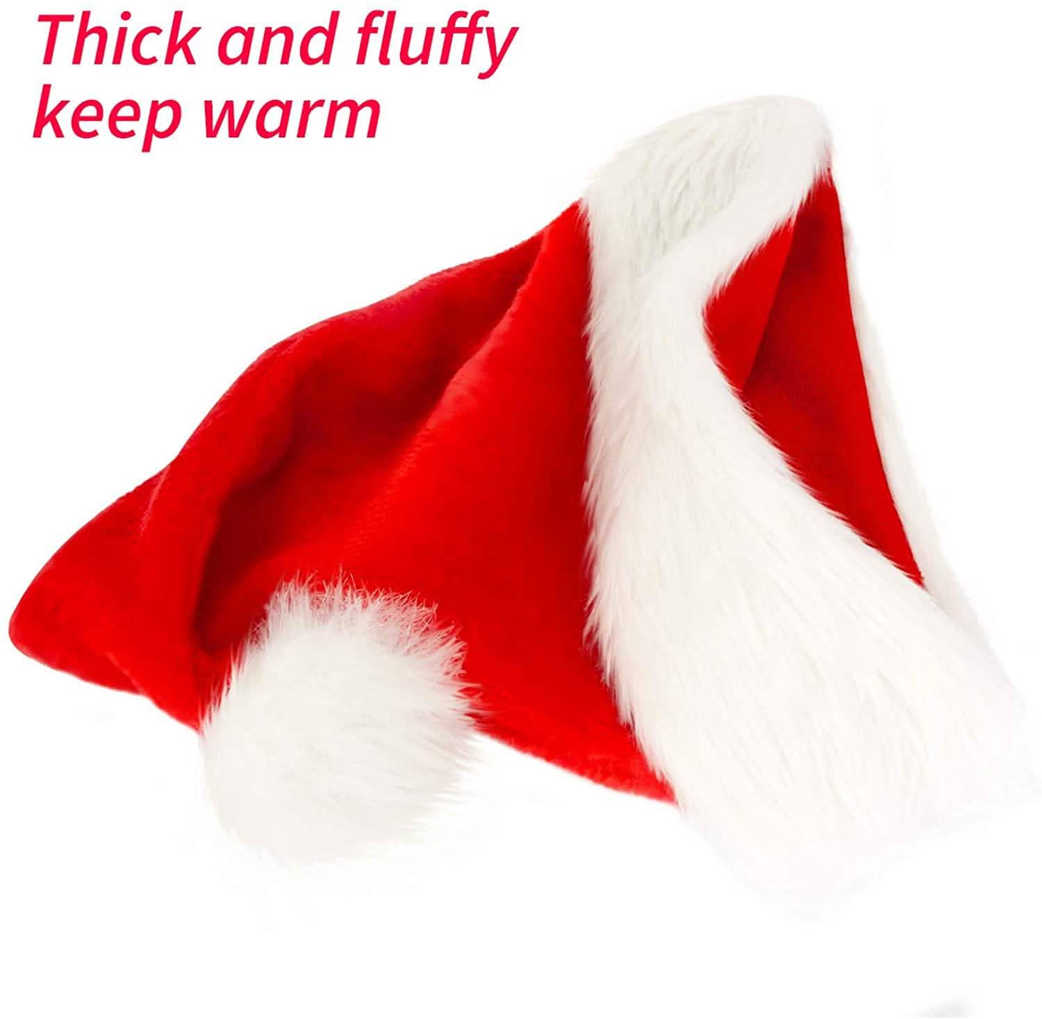 Bonnets de Noël confortables, fourrure classique ultra épaisse