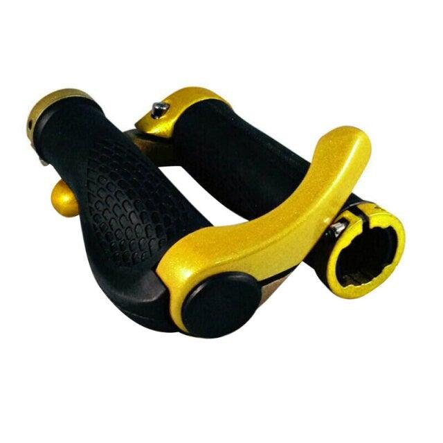 Bouchons d'extrémité de guidon de vélo confortables en caoutchouc antidérapant, poignées de vélo, extrémités de verrouillage de cyclisme, poignées ergonomiques antidérapantes de VTT en caoutchouc absorbant les chocs