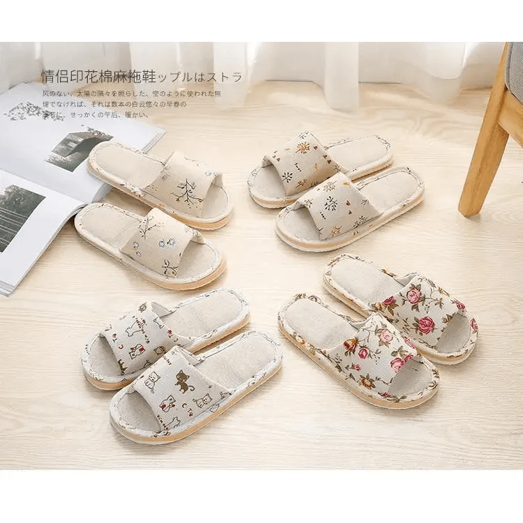 Pantoufles confortables et élégantes à motif floral pour femme, légères, printemps automne, tongs classiques pour chambre, pantoufles pliables pour femme