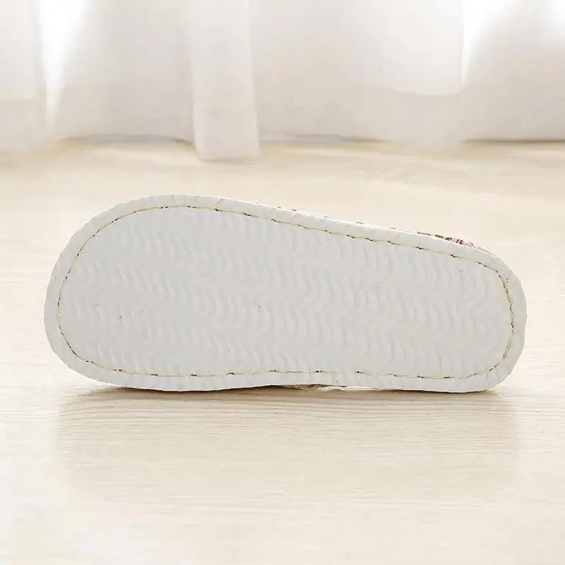 Pantoufles confortables et élégantes à motif floral pour femme, légères, printemps automne, tongs classiques pour chambre, pantoufles pliables pour femme