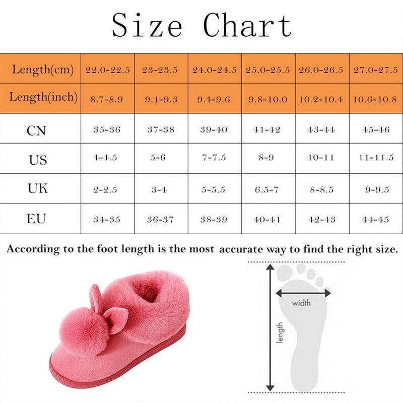 Chaussons en coton confortables pour femme, hiver, oreilles de lapin, pantoufles d'intérieur chaudes, chaussures chaudes d'hiver, mignonnes pantoufles en peluche pour femme, pantoufles d'intérieur chaudes en molleton, bottes d'hiver pour chambre.