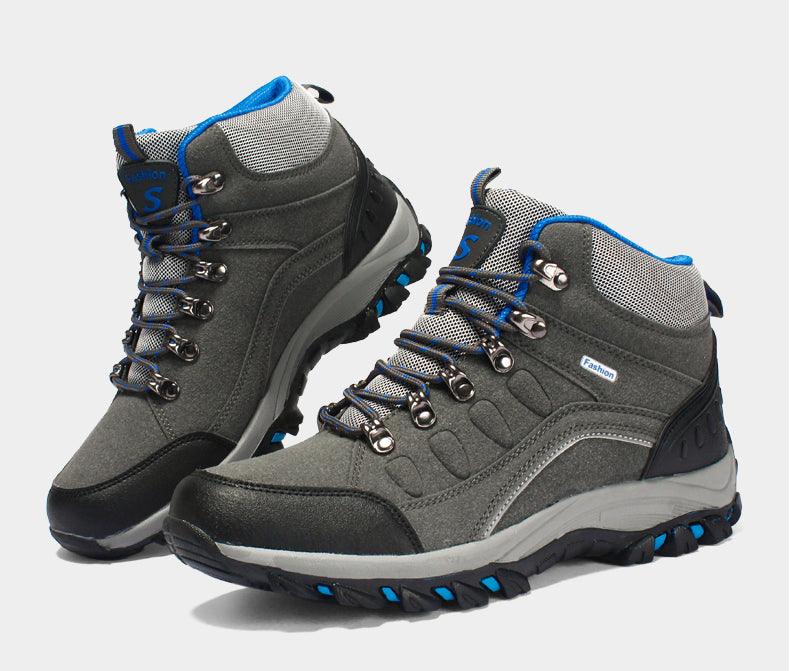Chaussures d'hiver de randonnée confortables pour hommes Bottes de chasse mi-hautes Chaussures d'entraînement de sport pour hommes Chaussures pour femmes Bottes de randonnée Hiver Neige Chaude Bottines de cheville Chaussures de sport de plein air