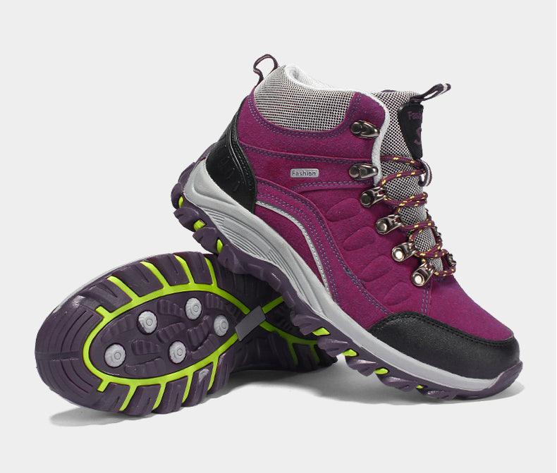 Chaussures d'hiver de randonnée confortables pour hommes Bottes de chasse mi-hautes Chaussures d'entraînement de sport pour hommes Chaussures pour femmes Bottes de randonnée Hiver Neige Chaude Bottines de cheville Chaussures de sport de plein air