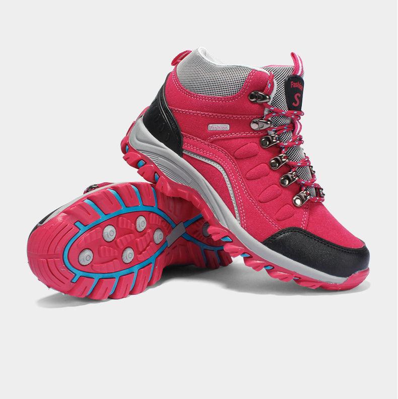 Chaussures d'hiver de randonnée confortables pour hommes Bottes de chasse mi-hautes Chaussures d'entraînement de sport pour hommes Chaussures pour femmes Bottes de randonnée Hiver Neige Chaude Bottines de cheville Chaussures de sport de plein air