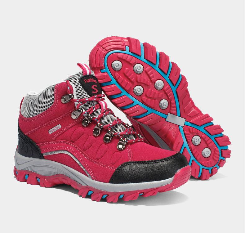 Chaussures d'hiver de randonnée confortables pour hommes Bottes de chasse mi-hautes Chaussures d'entraînement de sport pour hommes Chaussures pour femmes Bottes de randonnée Hiver Neige Chaude Bottines de cheville Chaussures de sport de plein air