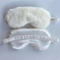 Masque de sommeil doux et confortable en peluche pour les yeux, masques de sommeil, bandeau de nuit pour femmes, patch pour les yeux de voyage au design mignon, masque pour les yeux douillet et moelleux
