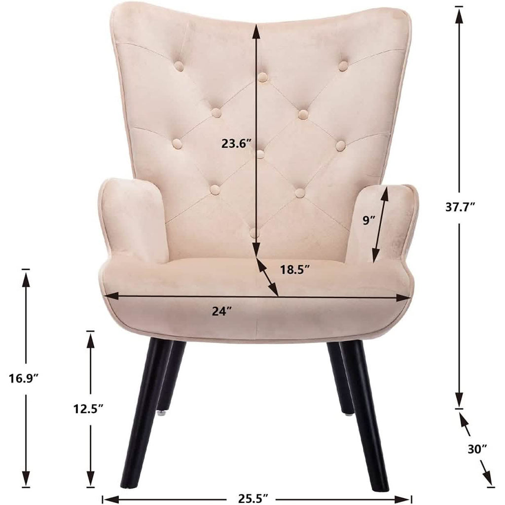 Fauteuil de salon confortable avec dossier haut
