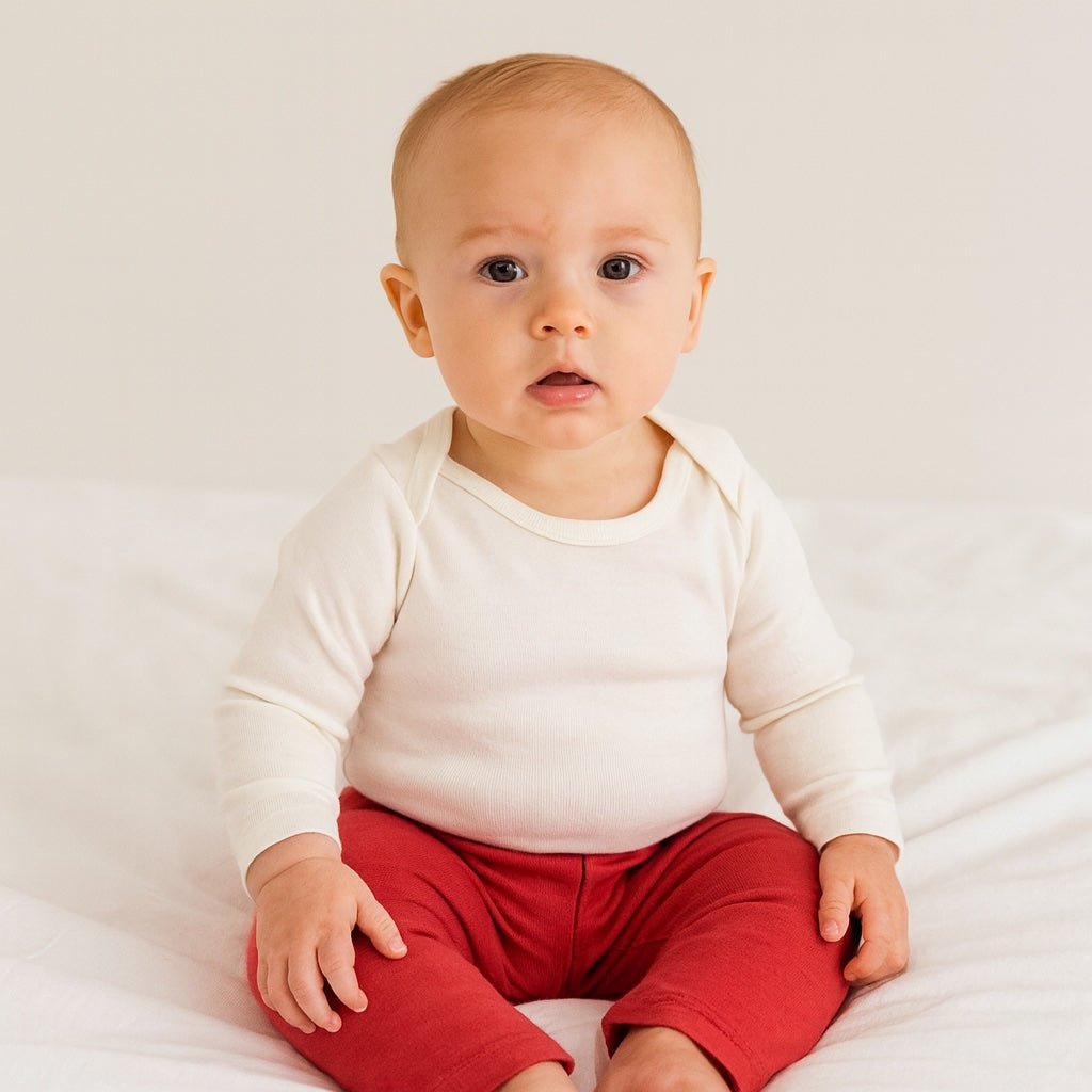 pantalon confortable | rouge cerise