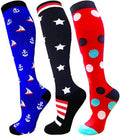 Chaussettes de compression athlétiques graduées respirantes pour infirmiers et infirmières, idéales pour la course à pied, les sports de plein air et la randonnée pour hommes et femmes