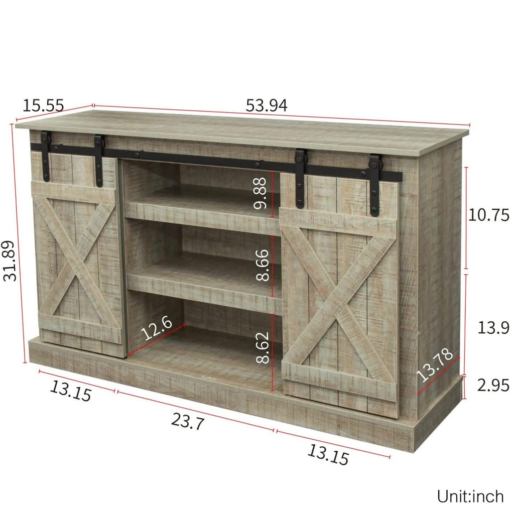 Meuble TV console avec casier de rangement