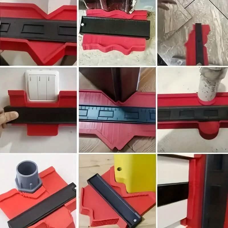 Règle de mesure de profil de jauge de contour en plastique
