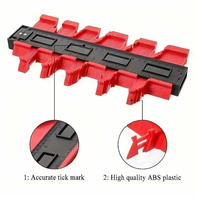 Règle de mesure de profil de jauge de contour en plastique