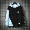Sweat-shirt à capuche rayé de luxe cool pour homme, épais, polaire, Hip Hop, Streetwear, design unique, manches longues, décontracté, avec cordon de serrage