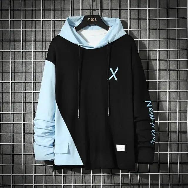 Sweat-shirt à capuche rayé de luxe cool pour homme, épais, polaire, Hip Hop, Streetwear, design unique, manches longues, décontracté, avec cordon de serrage
