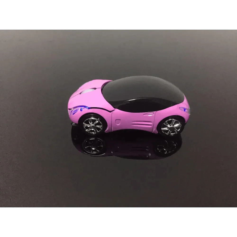 Souris sans fil en forme de voiture de sport cool 3D, souris optique ergonomique élégante avec récepteur USB pour ordinateur portable et ordinateur