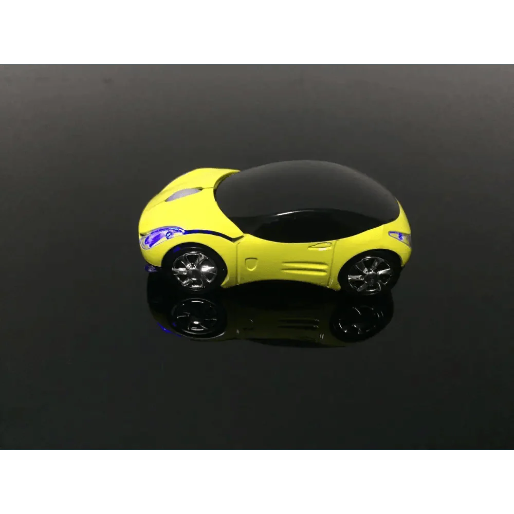 Souris sans fil en forme de voiture de sport cool 3D, souris optique ergonomique élégante avec récepteur USB pour ordinateur portable et ordinateur