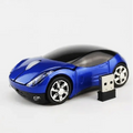Souris sans fil en forme de voiture de sport cool 3D, souris optique ergonomique élégante avec récepteur USB pour ordinateur portable et ordinateur