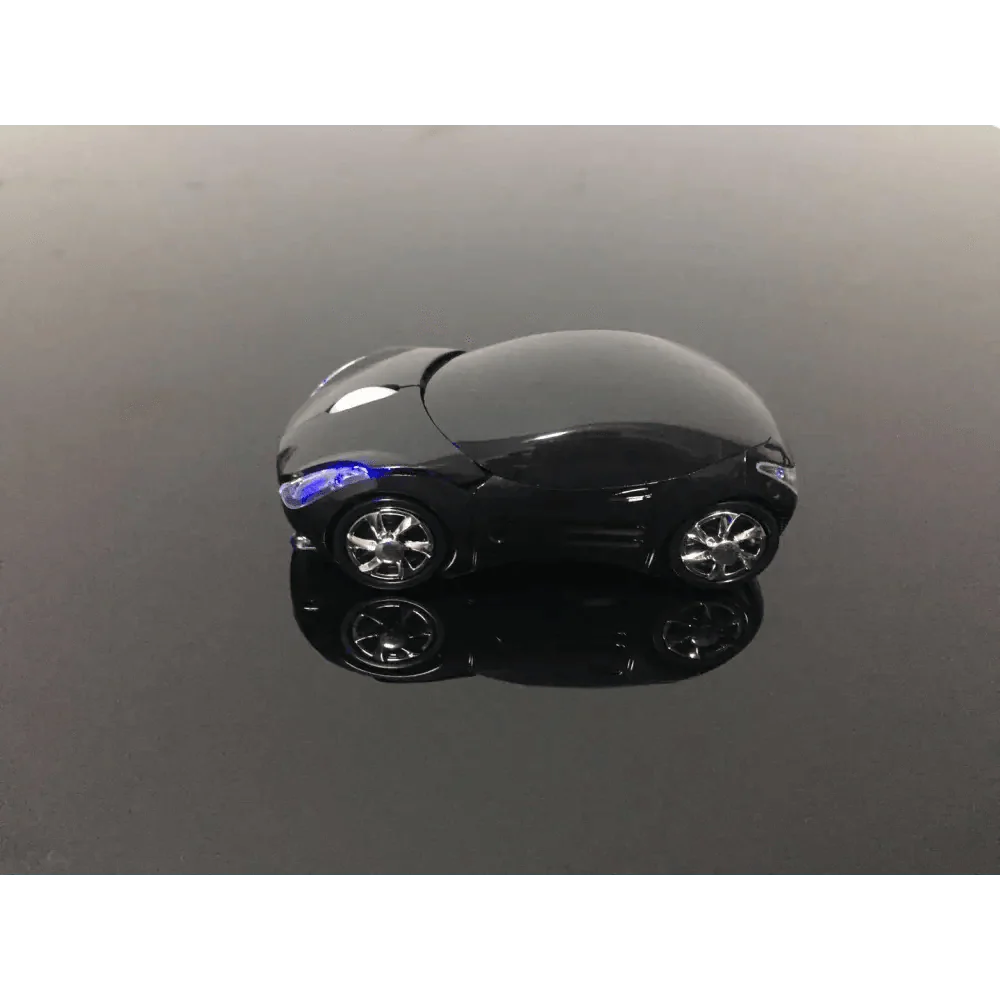 Souris sans fil en forme de voiture de sport cool 3D, souris optique ergonomique élégante avec récepteur USB pour ordinateur portable et ordinateur