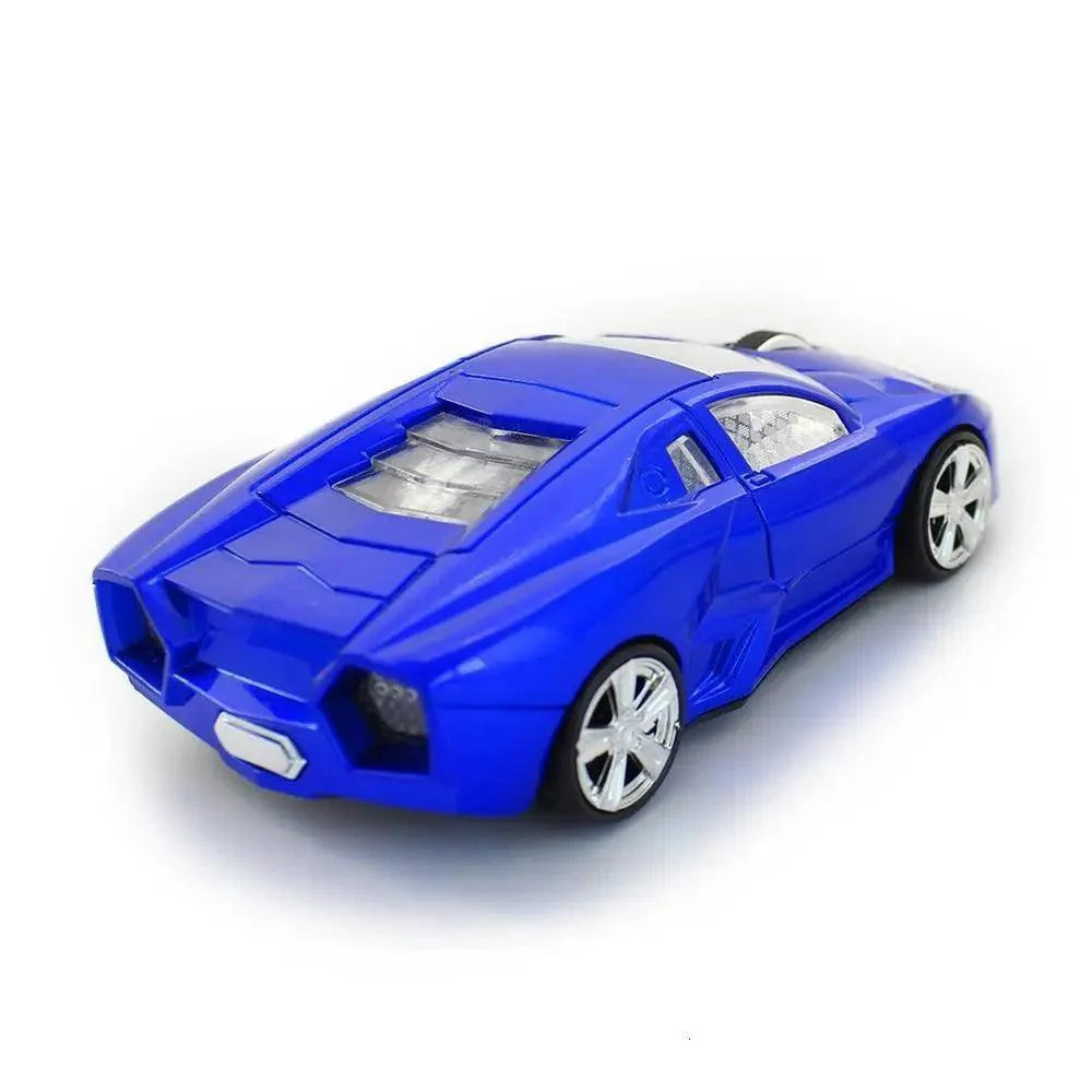 Souris de jeu sans fil cool avec récepteur USB 2,4 GHz, souris de voiture de sport sans fil tendance 1600 DPI, souris mini 3D ergonomique pour PC portable