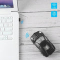 Souris de jeu sans fil cool avec récepteur USB 2,4 GHz, souris de voiture de sport sans fil tendance 1600 DPI, souris mini 3D ergonomique pour PC portable