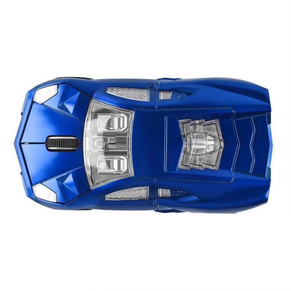 Souris de jeu sans fil cool avec récepteur USB 2,4 GHz, souris de voiture de sport sans fil tendance 1600 DPI, souris mini 3D ergonomique pour PC portable