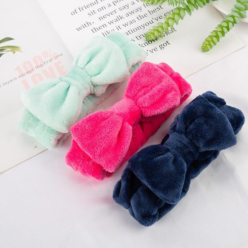 Bandeau en polaire corail doux, bandeau à nœud croisé, bande élastique pour les cheveux, pour femmes et filles, turban de lavage du visage, magnifiques accessoires pour cheveux pour femmes