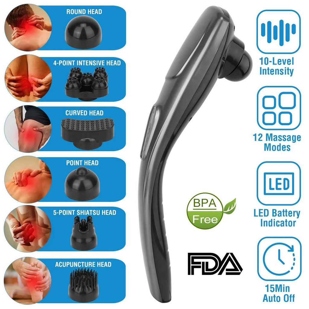 Masseur dorsal portatif sans fil