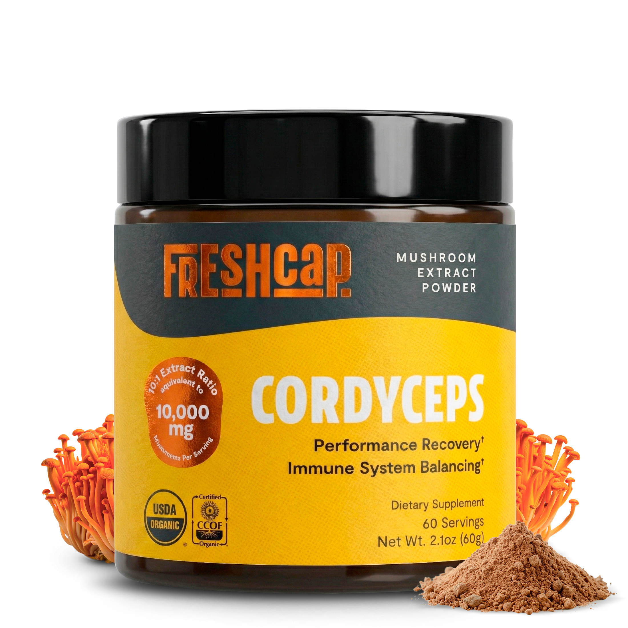Poudre d'extrait de champignon Cordyceps