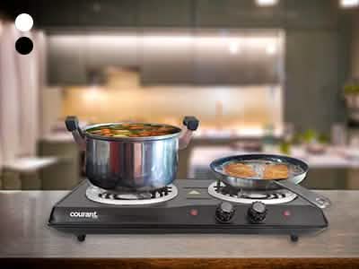 Double plaque de cuisson électrique Courant 1700 watts