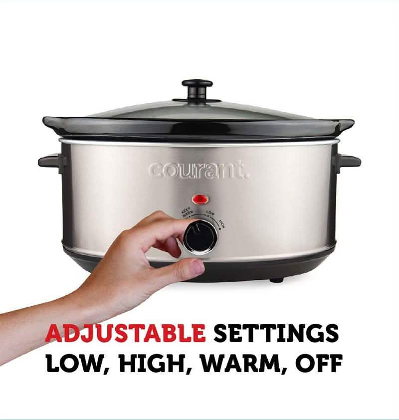 Autocuiseur ovale en acier inoxydable Courant 7,0 pintes