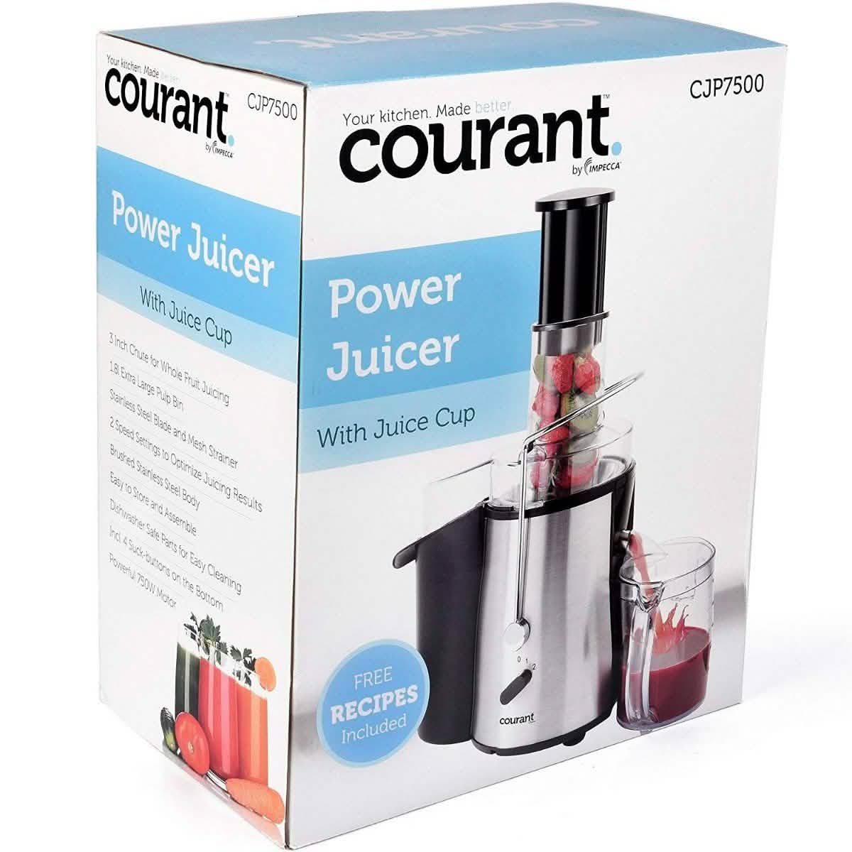 Extracteur de jus Courant avec réservoir à pulpe extra-large de 1,8 L