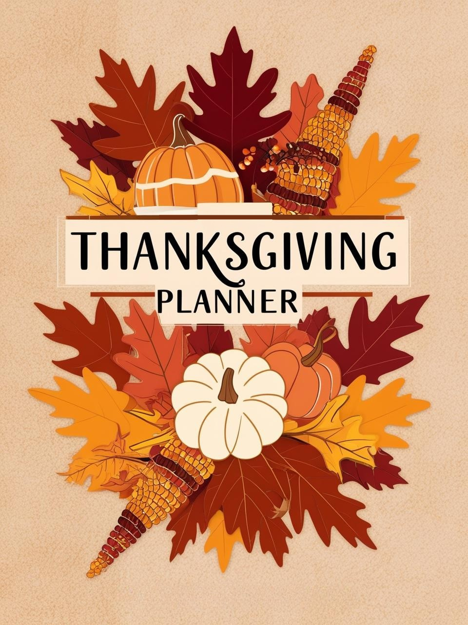 Thanksgiving Planner Printable - 65 Page Canva Template