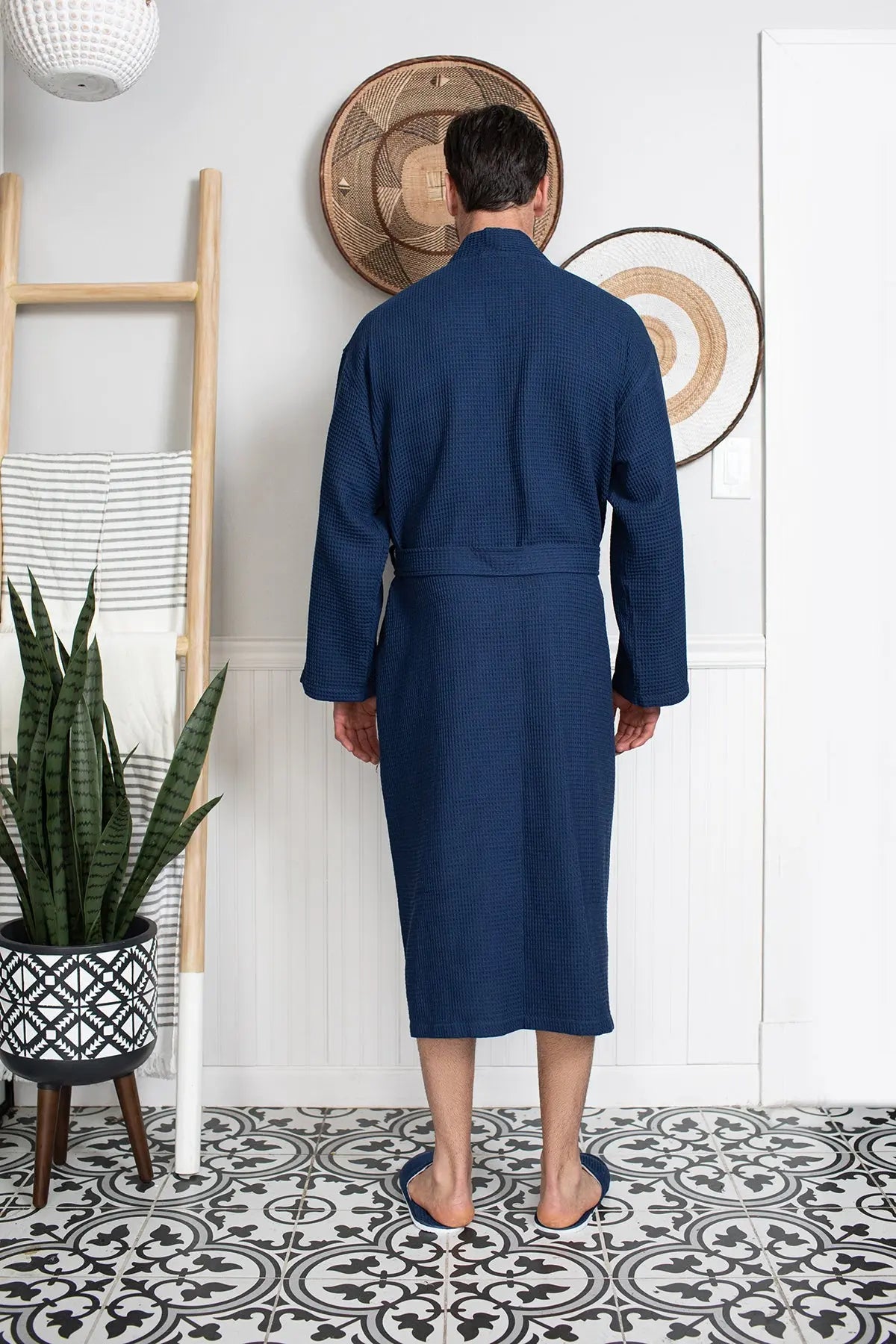 Peignoir gaufré pour homme - Absorbant, Léger