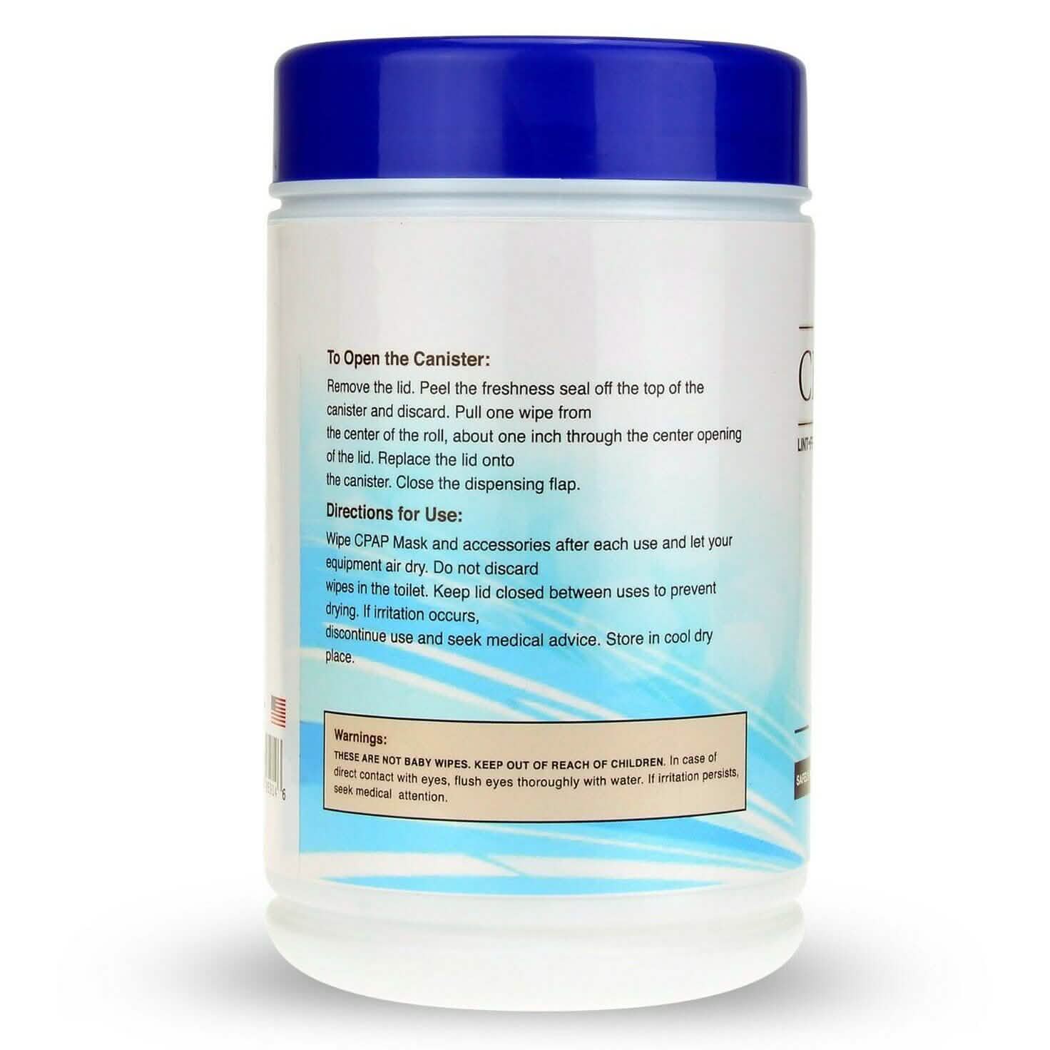 Lingettes nettoyantes pour masque CPAP - Sans peluches, sans parfum - Nettoyez facilement le masque de sommeil
