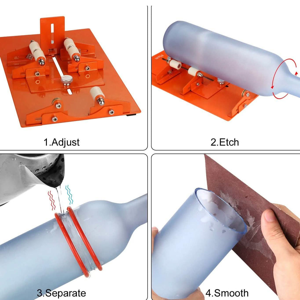 Machine de découpe créative pour bouteilles de verre de bière, vin, pots de conserve, à faire soi-même