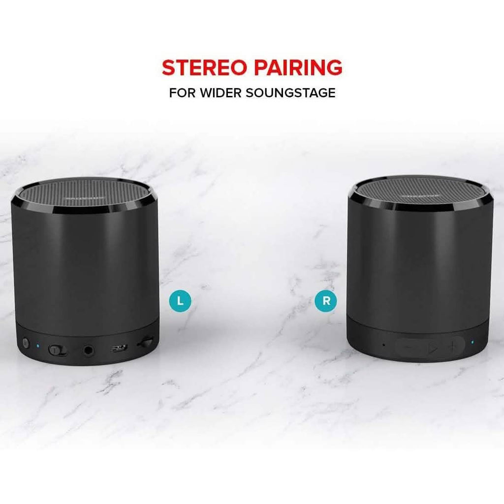 Mini-enceinte portable Creative Metallix - Noire (reconditionnée)