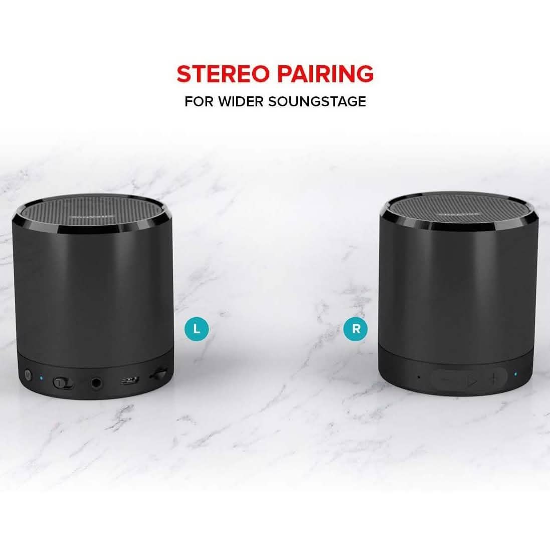 Mini-enceinte portable Creative Metallix - Noire (reconditionnée)