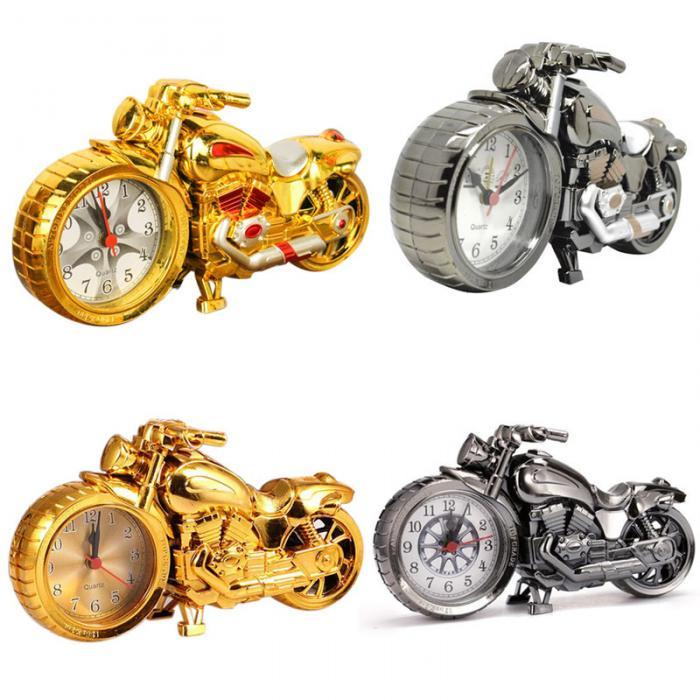 Réveil analogique silencieux motif moto créatif, réveil de bureau, cadeau d'anniversaire créatif pour la maison, horloge sympa