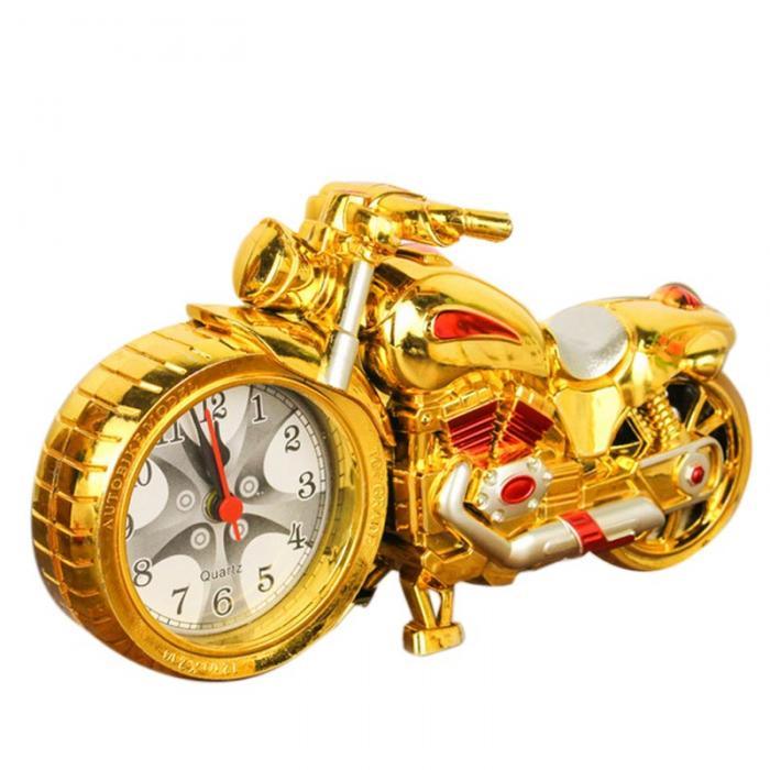 Réveil analogique silencieux motif moto créatif, réveil de bureau, cadeau d'anniversaire créatif pour la maison, horloge sympa