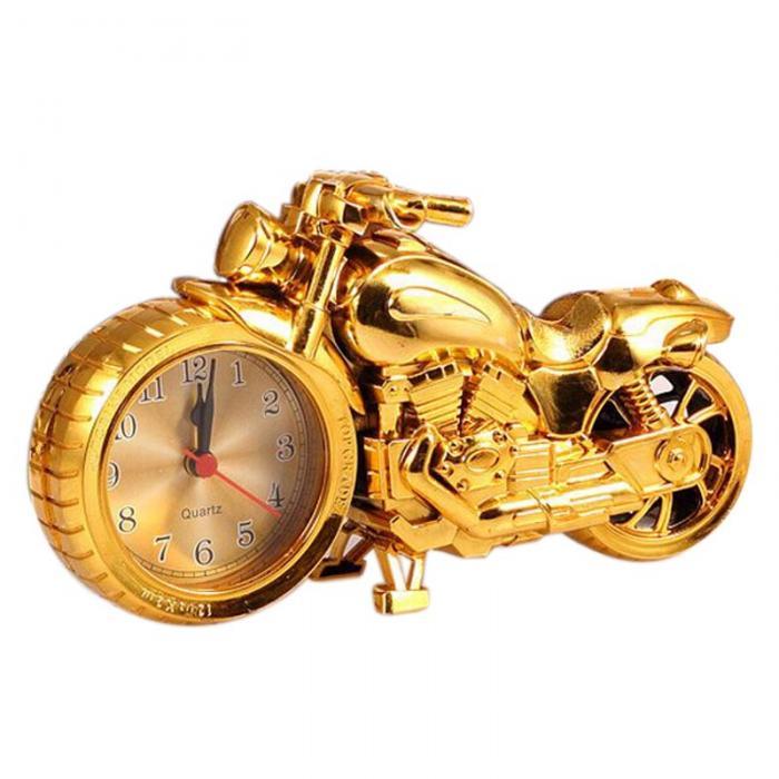 Réveil analogique silencieux motif moto créatif, réveil de bureau, cadeau d'anniversaire créatif pour la maison, horloge sympa