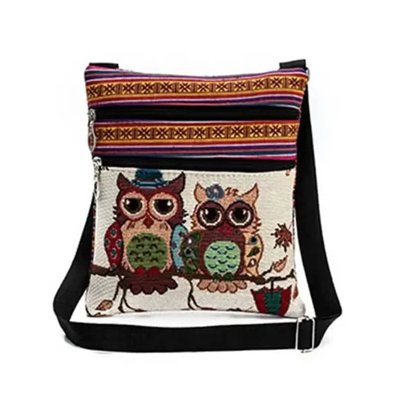Sac bandoulière hibou mignon au style créatif