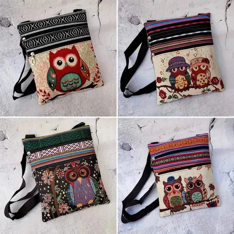 Sac bandoulière hibou mignon au style créatif