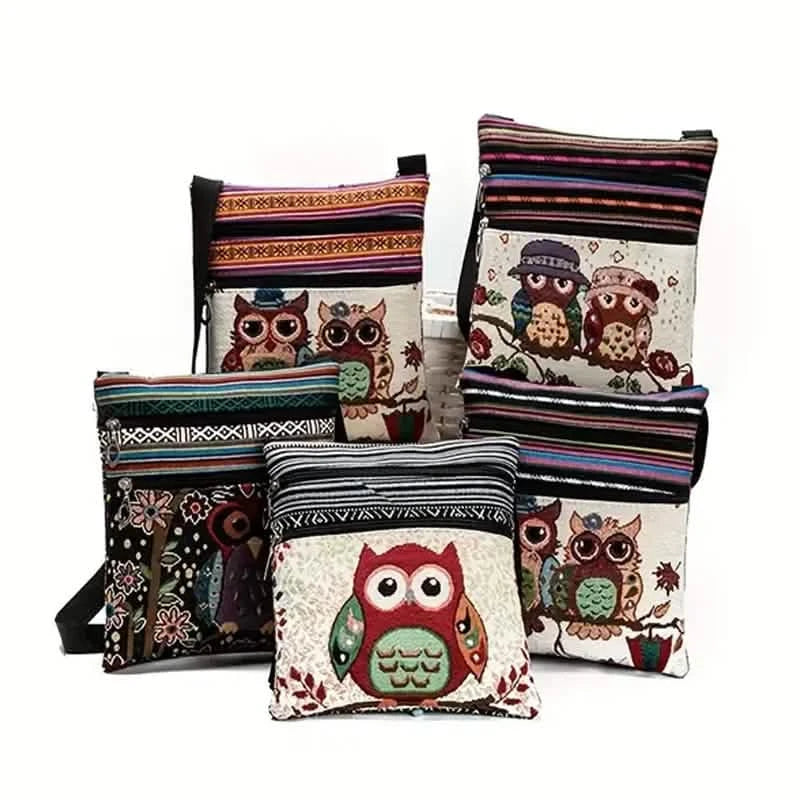 Sac bandoulière hibou mignon au style créatif