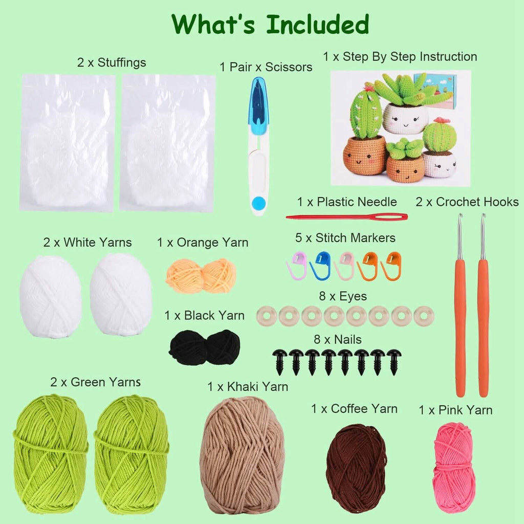Kit de crochet pour débutants Fournitures de tricot DIY